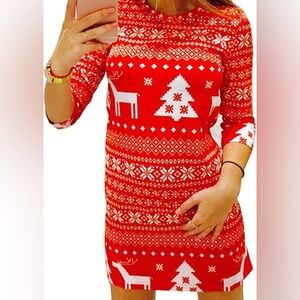 Christmas Bodycon Reindeer Dress